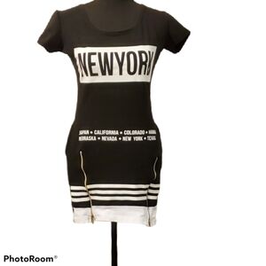 Solin New York Graphic Tee Shirt Dress